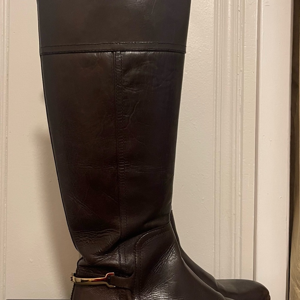 TORI BURCH Brown Leather Tall Boots